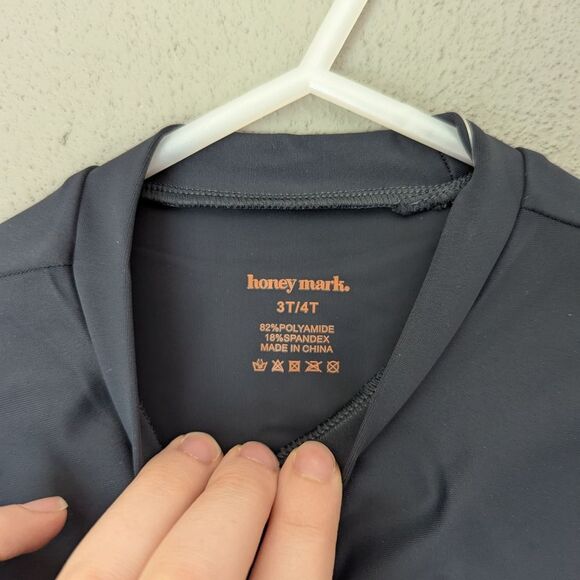 Kids HoneyMark Long Sleeve Swim Shirt - Gray-blue - Picture 2 of 4